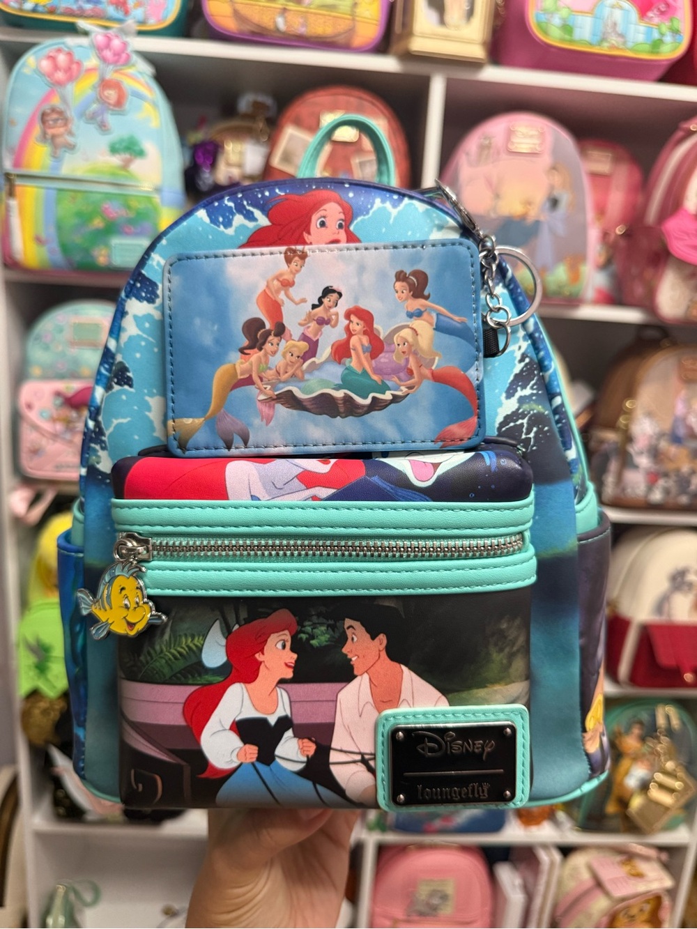Little Mermaid Ariel and her sisters Cardholder Wallet - Disney Princess Design - Picture 3 of 4